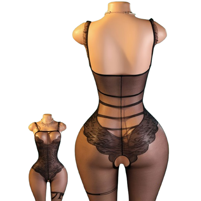 Eén stuk zwarte kanten lingeri - Lace Teddy Lingerie recensie en prijs